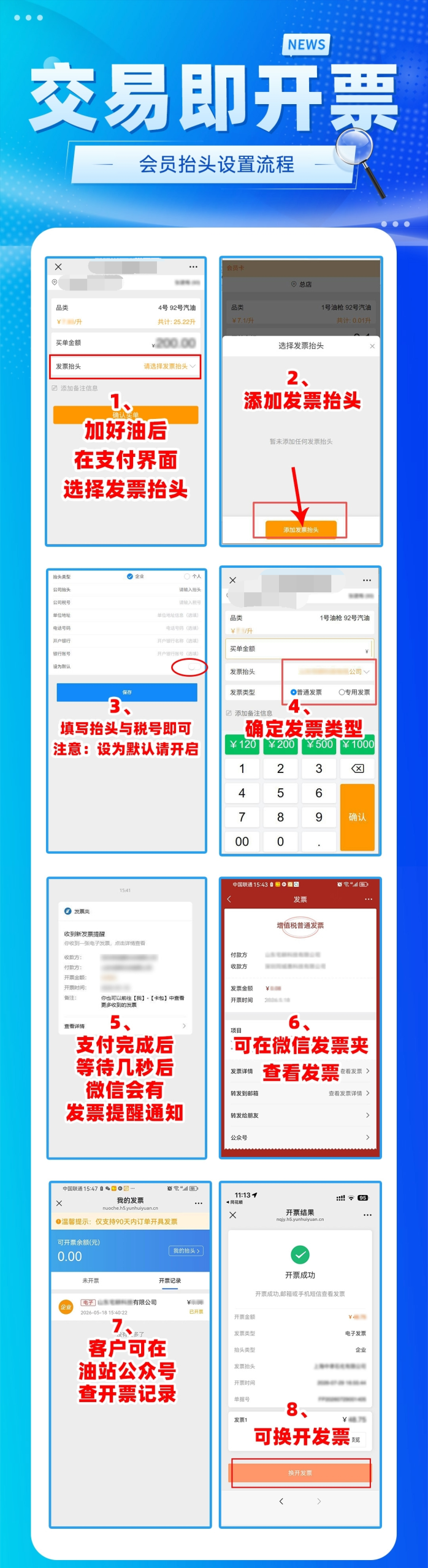 钱客多扫码支付开票流程